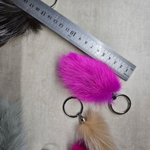 Load image into Gallery viewer, Fox fur keychain / Piekariņi
