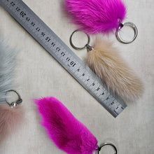 Load image into Gallery viewer, Fox fur keychain / Piekariņi
