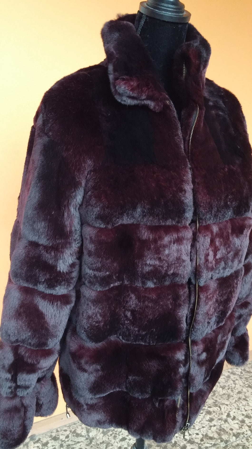 Rex rabbit fur coat