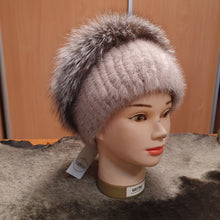 Load image into Gallery viewer, Gray mink hat
