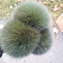 Load image into Gallery viewer, Green polar fox pompom.
