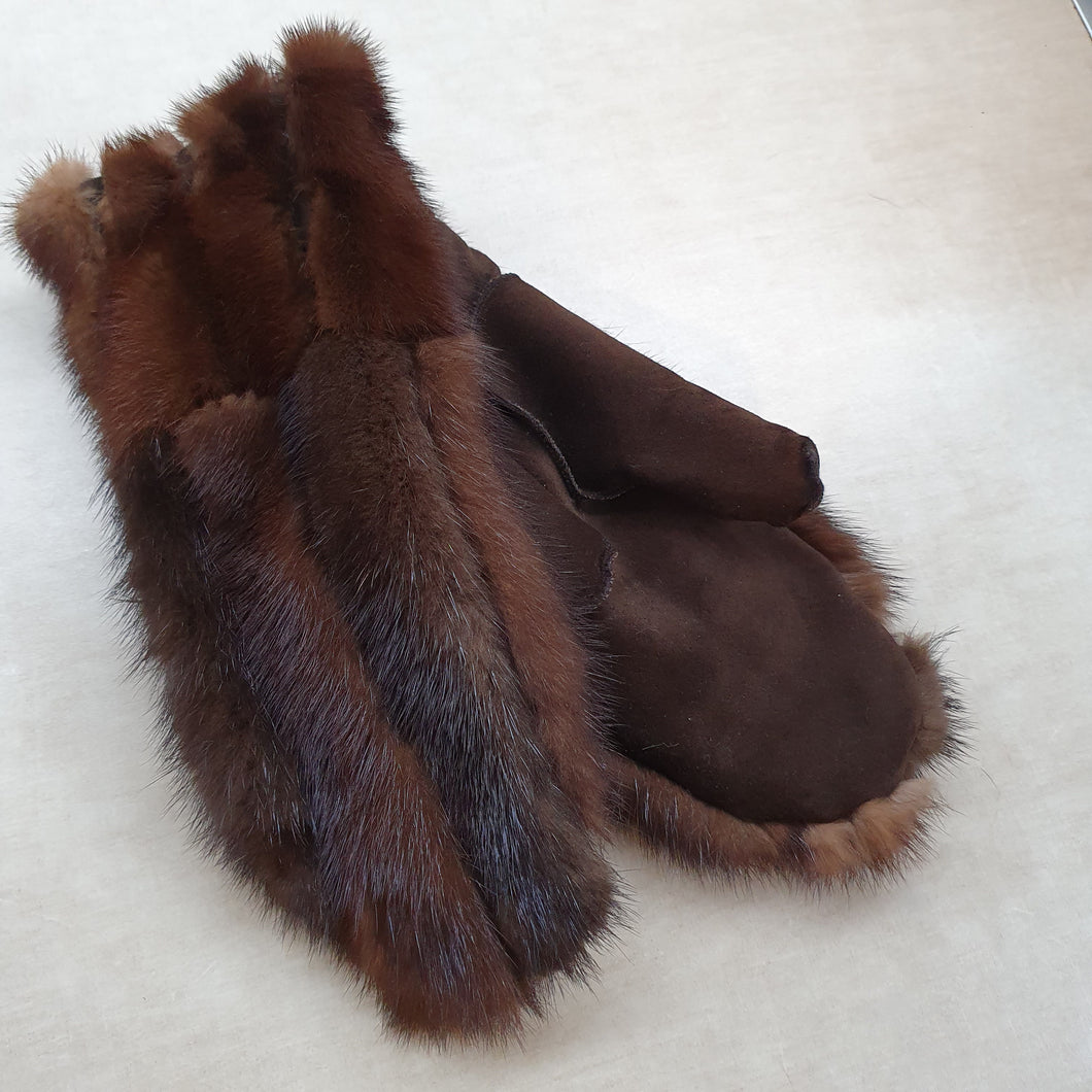 Mink fur mittens 5