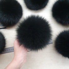 Load image into Gallery viewer, Black polarfox pompom
