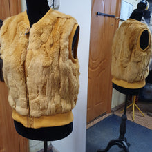 Load image into Gallery viewer, Mustard rex rabbit vest
