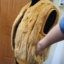 Load image into Gallery viewer, Mustard rex rabbit vest
