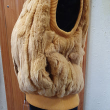 Load image into Gallery viewer, Mustard rex rabbit vest
