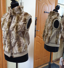 Load image into Gallery viewer, Light brown rabbit vest
