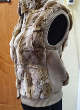 Load image into Gallery viewer, Light brown rabbit vest
