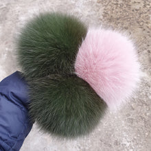 Load image into Gallery viewer, Green polar fox pompom.
