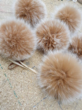 Load image into Gallery viewer, Brown&amp;white pompom
