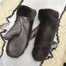 Load image into Gallery viewer, Dark brown mittens 7
