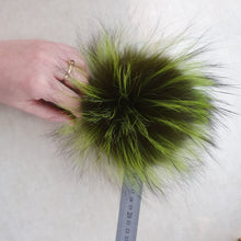 Load image into Gallery viewer, Green polar fox pompom.
