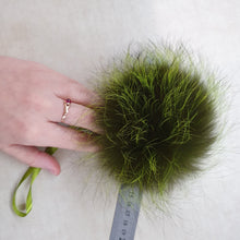 Load image into Gallery viewer, Green polar fox pompom.
