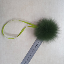 Load image into Gallery viewer, Green polar fox pompom.
